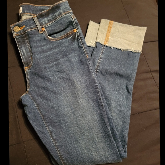 Loft Women's Cuffed Modern Straight Jeans - Picture 2 of 5